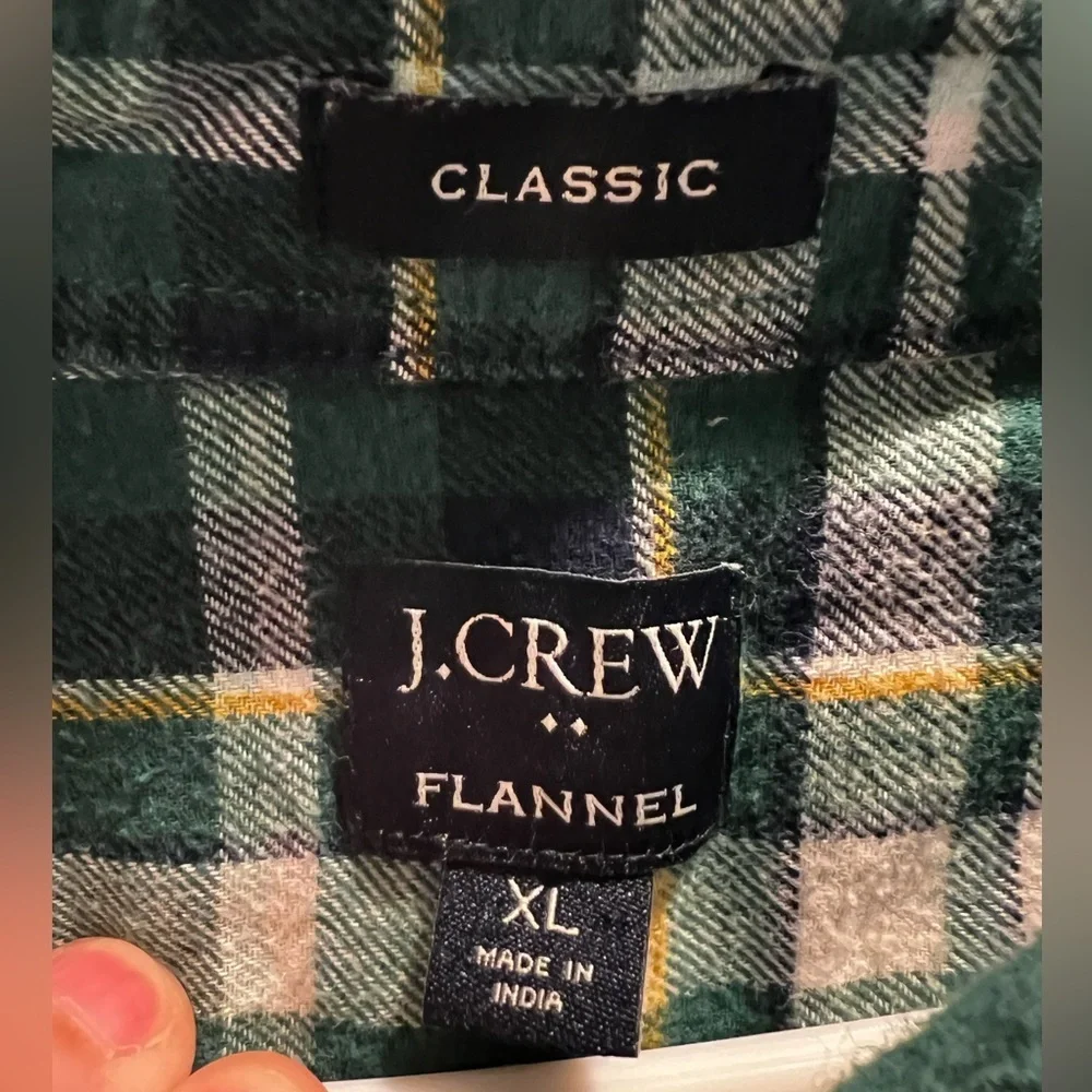 J Crew Plaid Flannel Classic Shirt‎ - XL